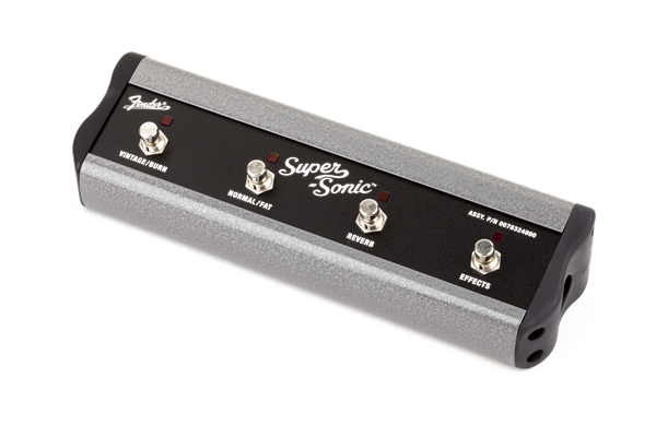 Fender 4-Button Footswitch: Amp Voicing, Channel, FX Loop Bypass, Reverb (No Cable)