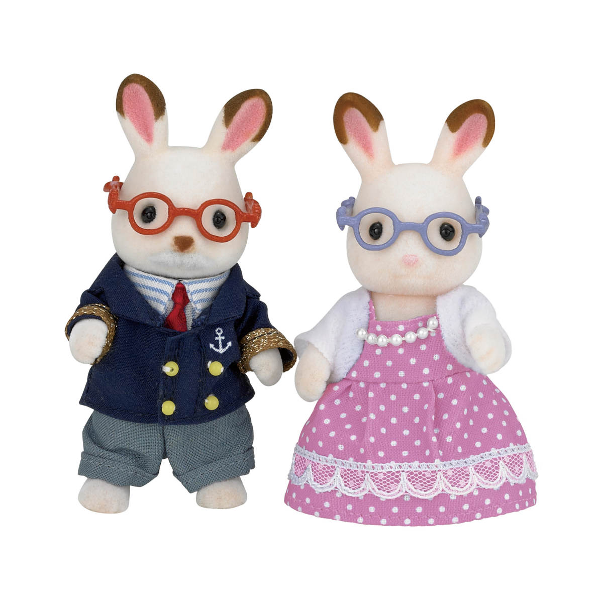 Calico Critters - Chocolate Rabbit Grandparents 'Special Edition'