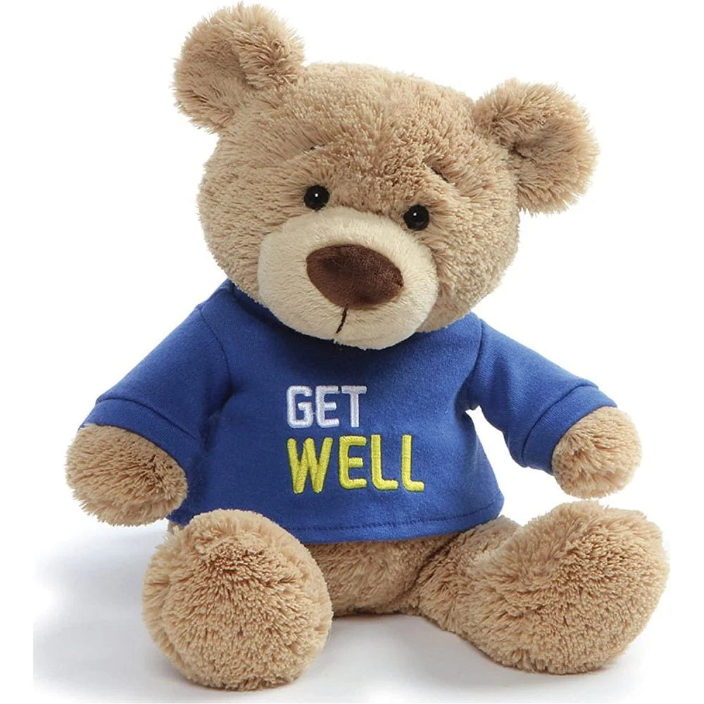 GET WELL BEAR BLUE