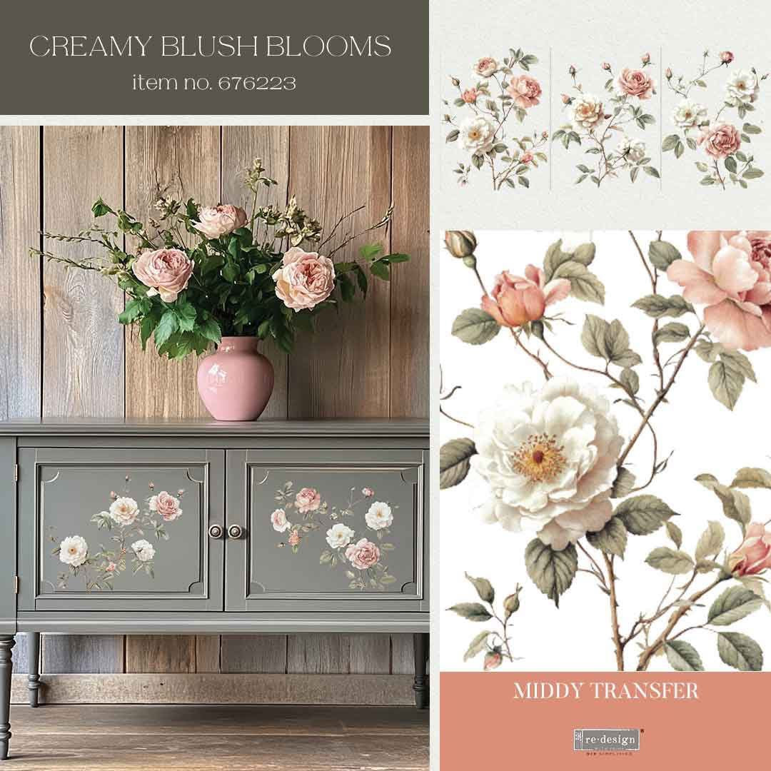 Redesign Middy Transfer Creamy Blush Blooms