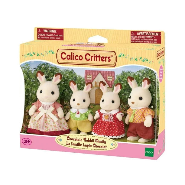 Calico Critters - Chocolate Rabbit Family