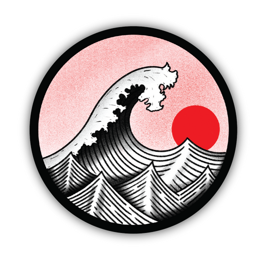 GOLDEN HOUR WAVE STICKER