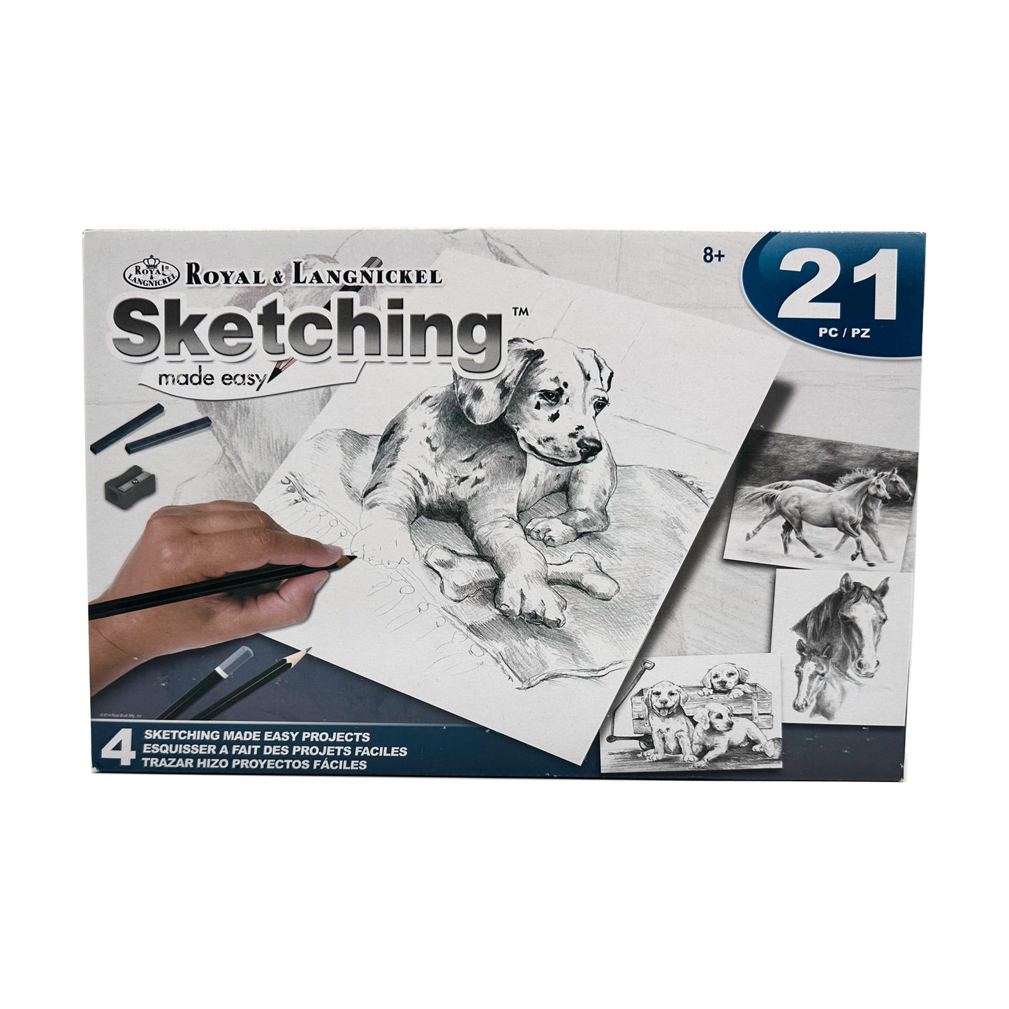 SKETCHING MADE EASY ACTIVITY SET, 4 PROJECTS - PETS