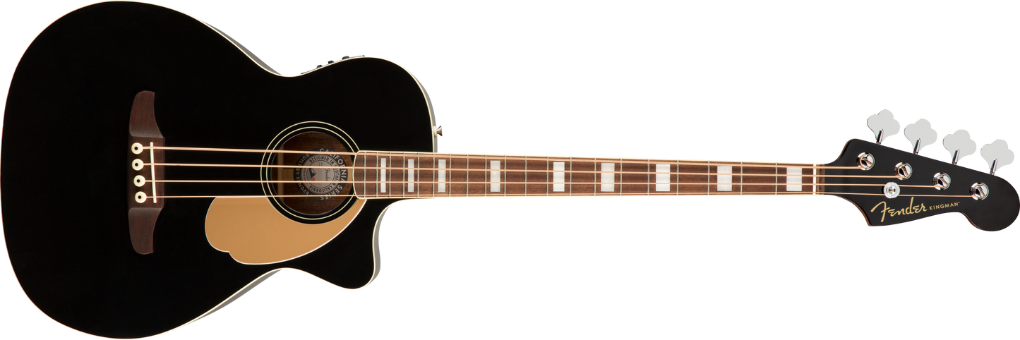 Fender : Kingman acoustic/electric bass jetblack with gigbag