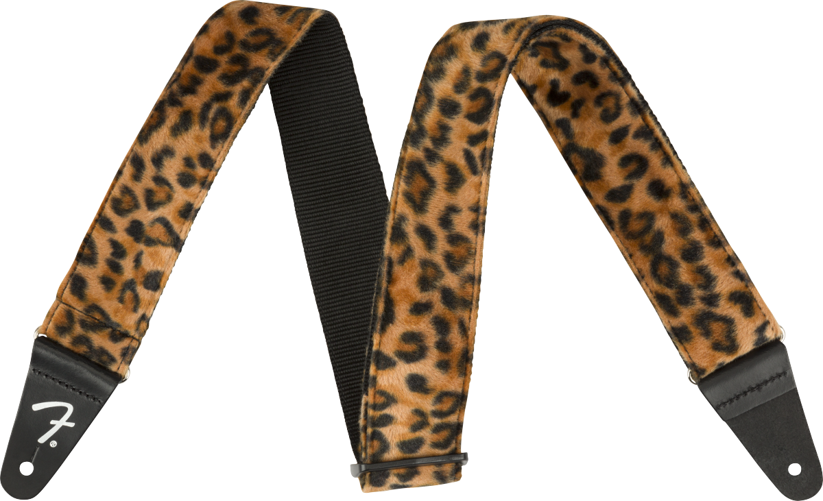 FENDER WILD LEOPARD PRINT GUITAR STRAP
