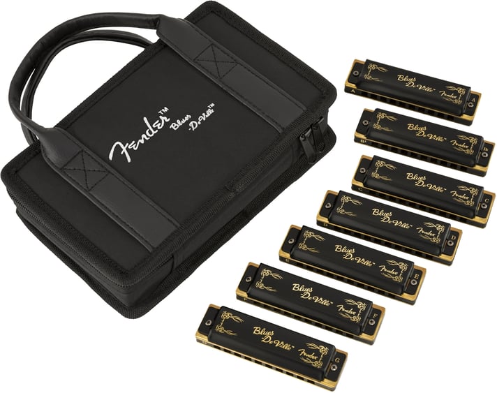 FENDER BLUES DEVILLE SET OF 7 HARMONICAS