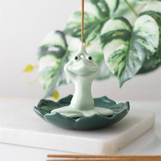 Something Different Wholesale Yoga Frog Incense Stick Holder