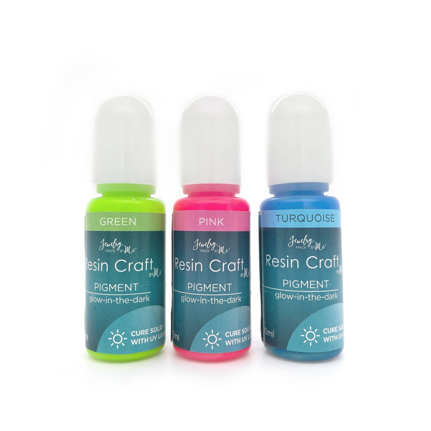 3PC Glow-in-the-Dark Liquid Pigment 10 ml