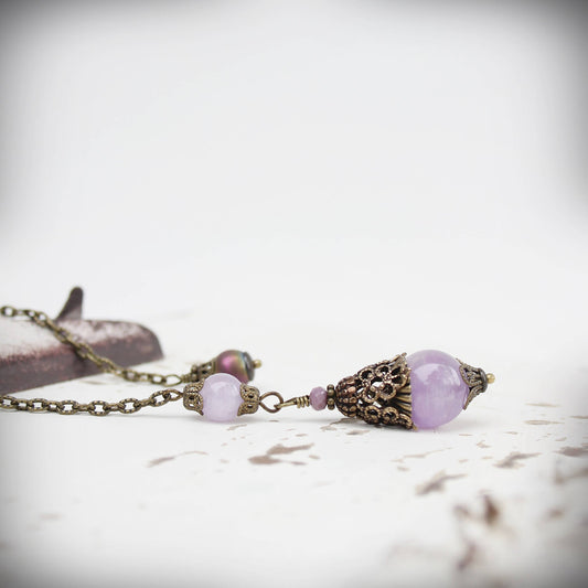 Circa 1890 - Lavender Amethyst Jewelry Pendulum | Manifestation