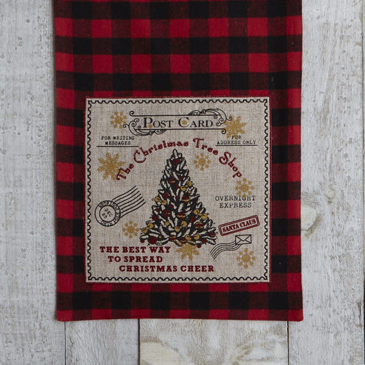 Christmas Tree Table Runner Red Plaid