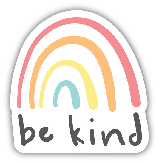 BE KIND RAINBOW STICKER