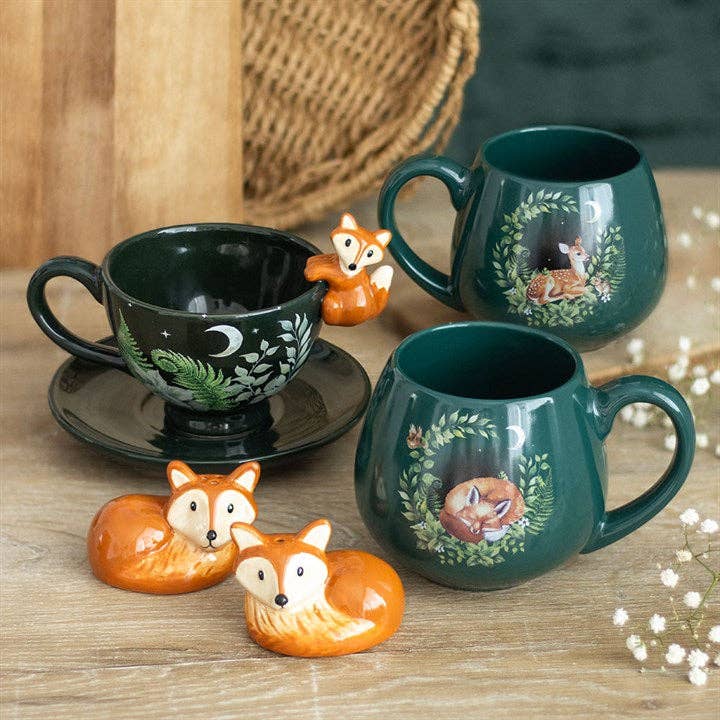 Something Different Wholesale Green Fawn Rounded Mug