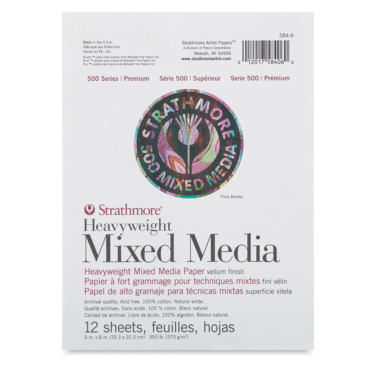 Strathmore 500 Series Heavyweight Mixed Media Pad 6x8"