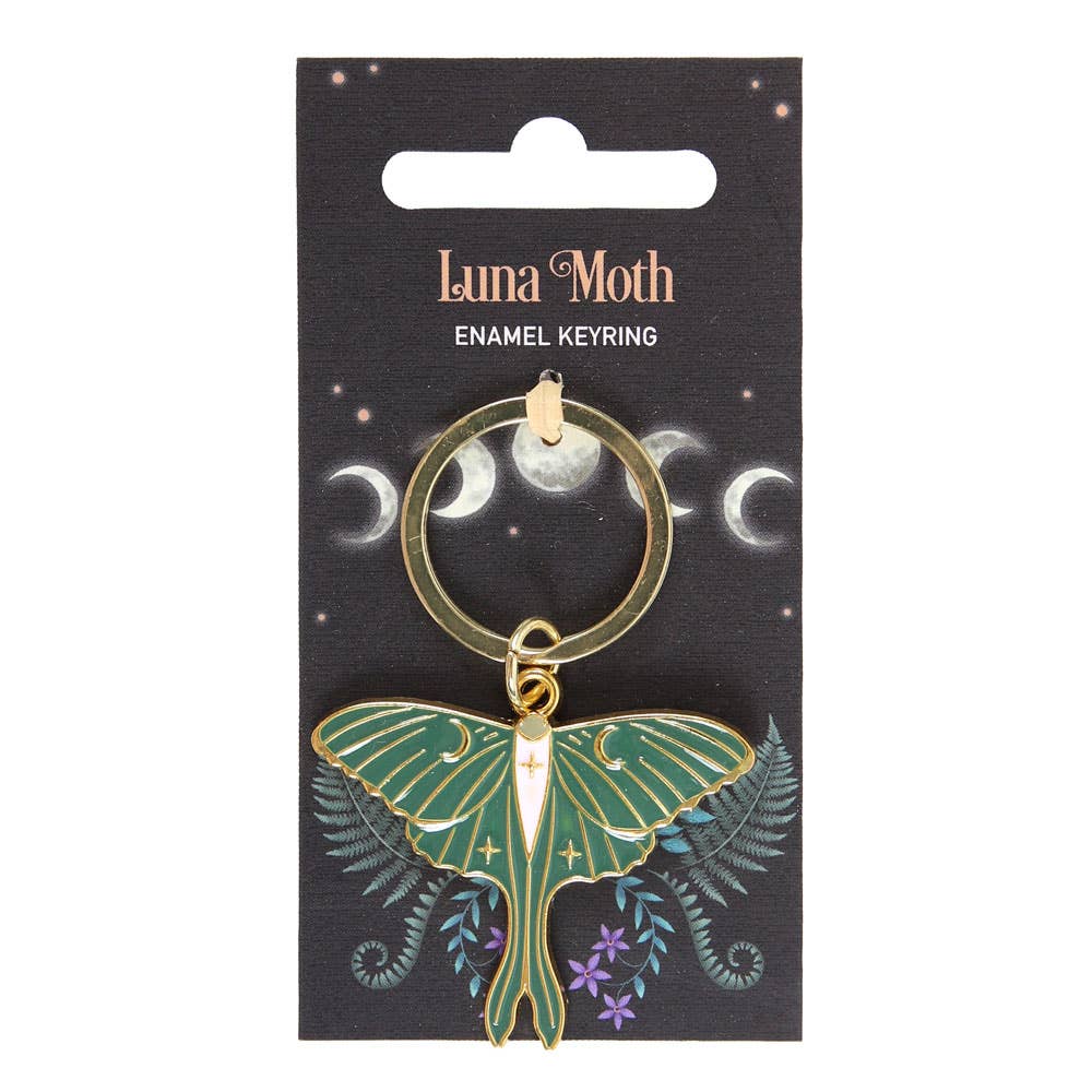 Luna Moth Enale Key Chain