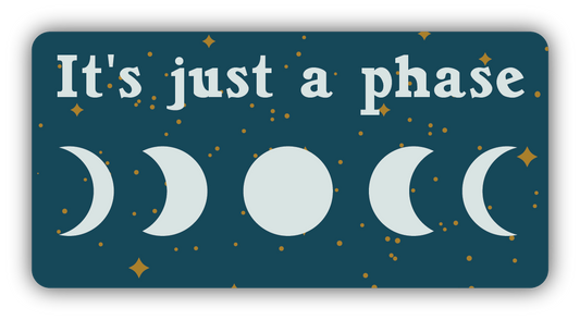 IT'S JUST A PHASE STICKER
