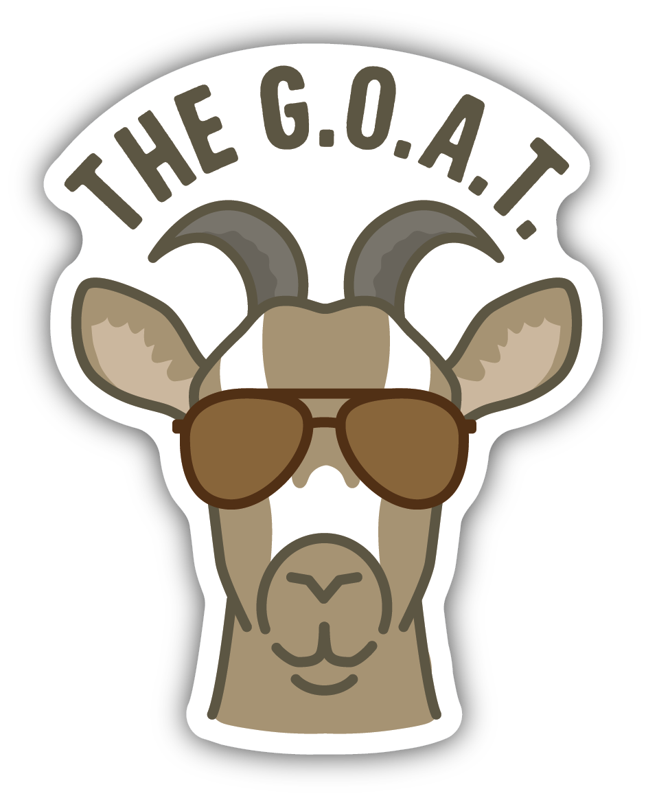 The G.O.A.T Sticker