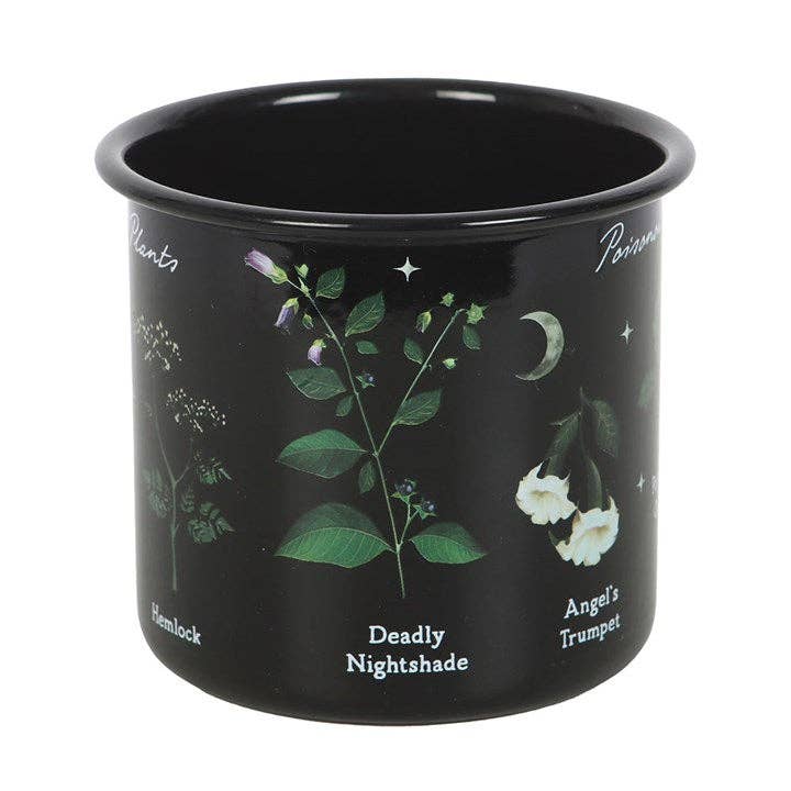 Something Different Wholesale Poisonous Plants Gothic Botanical Enamel Mug
