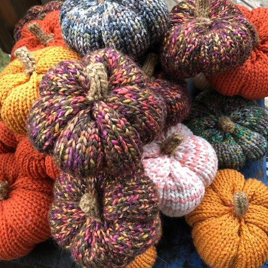 Hand Knit Pumpkin