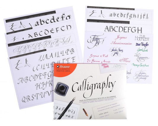 CALLIGRAPHY CARDS TO LEARN, STEP-BY-STEP