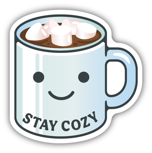 STAY COZY MUG STICKER