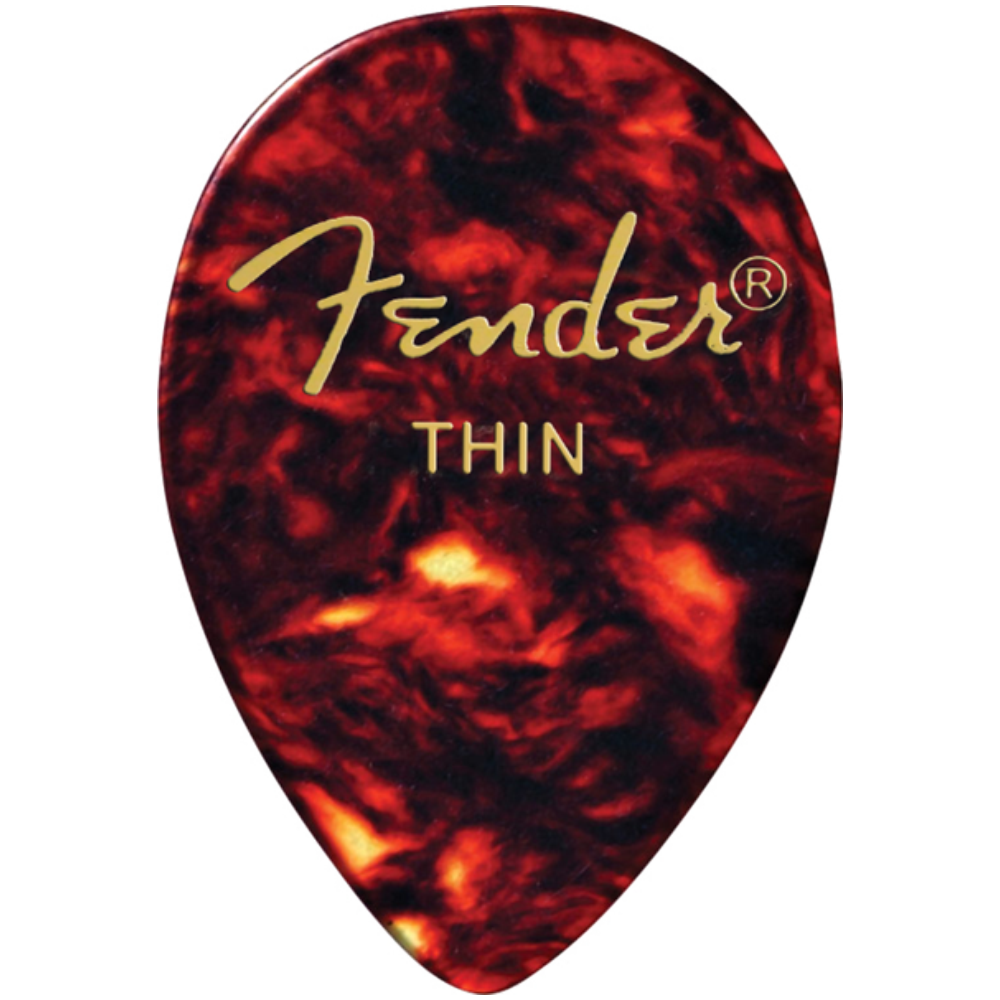 Fender 358 Shape Celluloid 12 pack Thin Picks