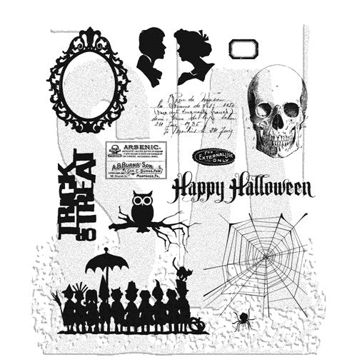 Stampers Anonymous - Tim Holtz : Cling Mounted Rubber Stamps ~ Mini Halloween 3
