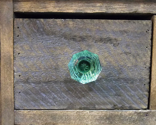 Squidward Green Glass Furniture Knob Undead Furniture