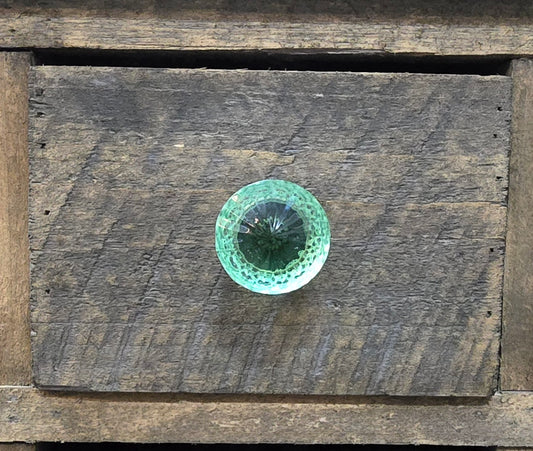 Enchanted Green Glass Crystal Knob Undead Furniture