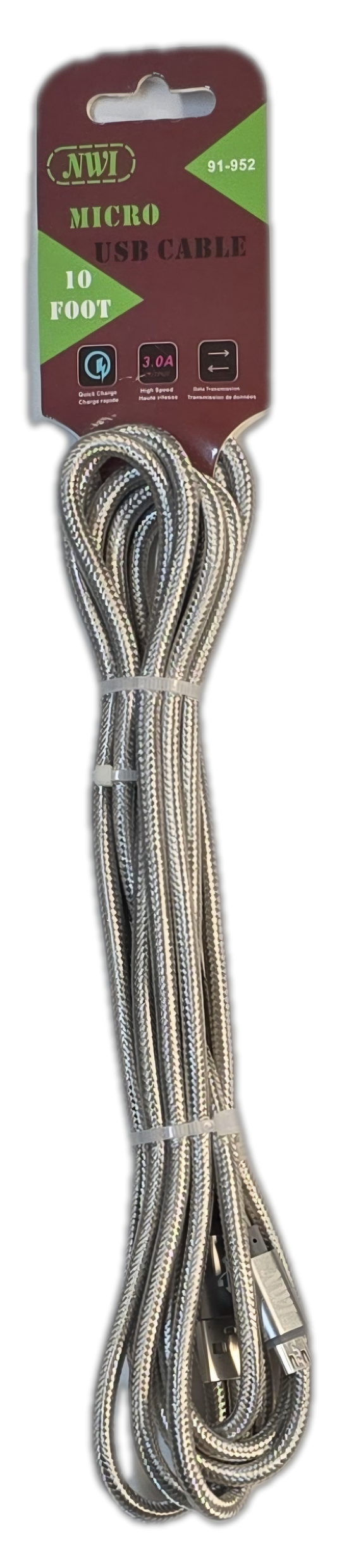 NWI 10FT MICRO USB CABLE