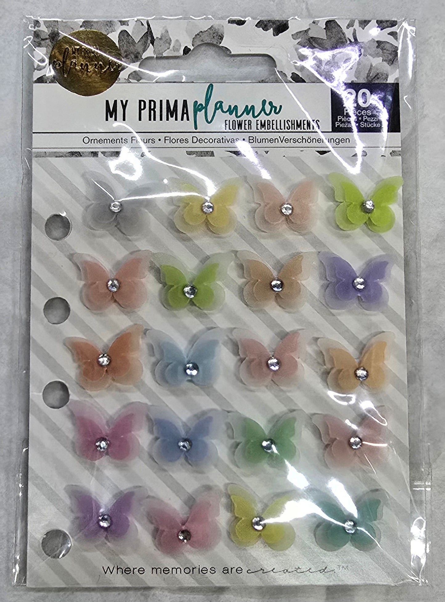 Prima : My Prima Planner Embellishments - Paper Butterflies