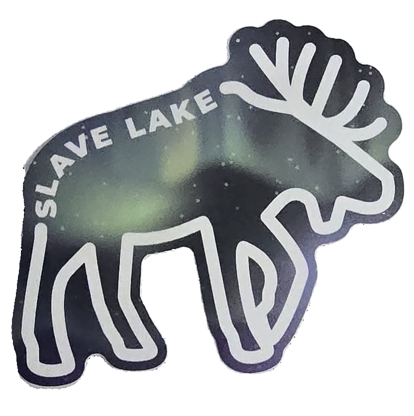 Northen Lights Moose Slave Lake Sticker