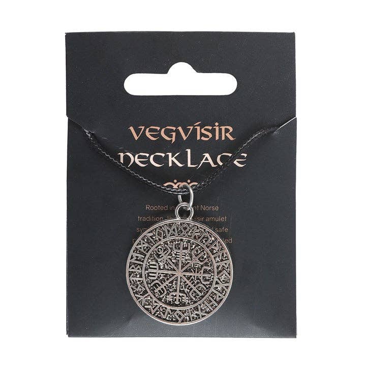 Something Different Wholesale Vegvisir Viking Compass Cord Necklace