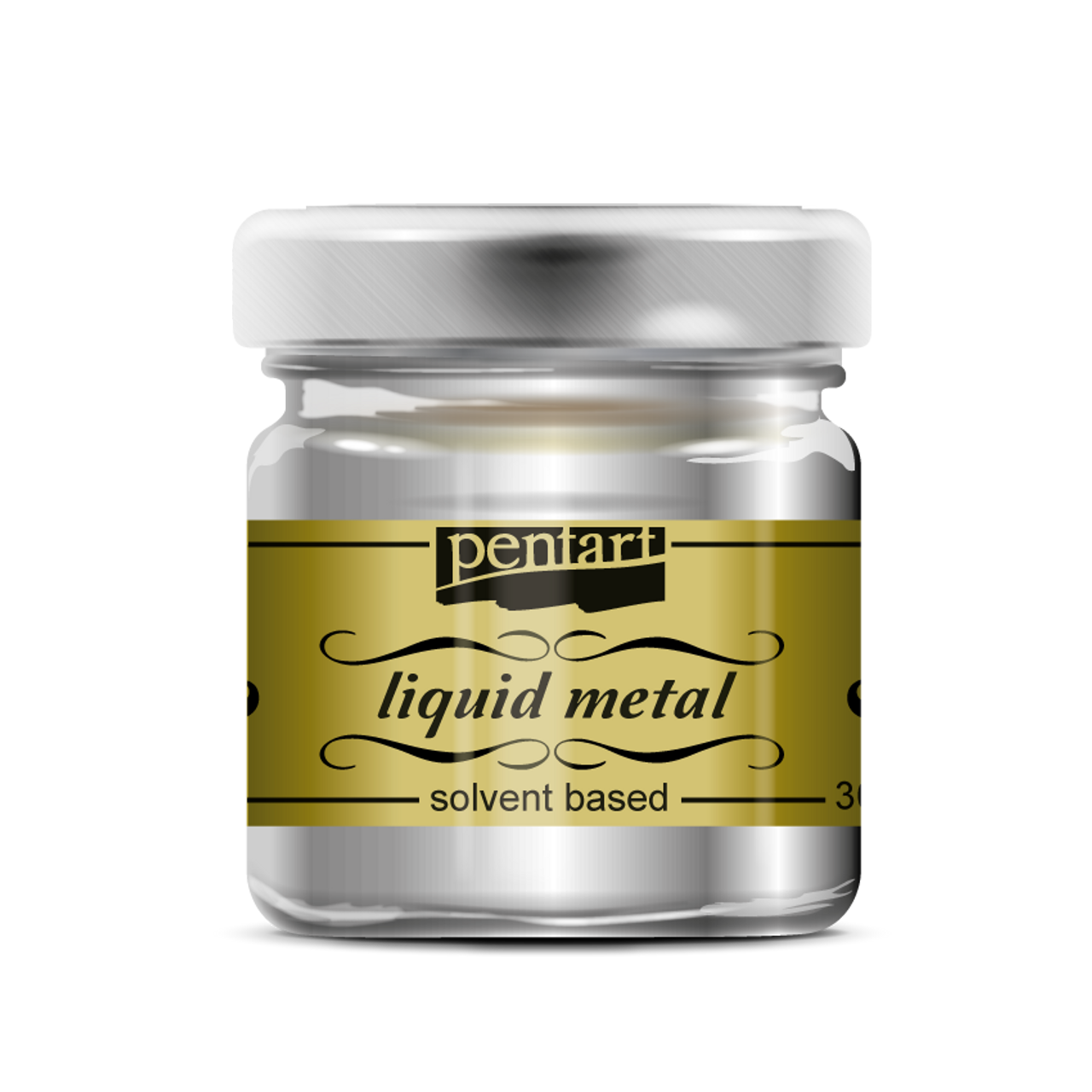Pentart : Liquid Acrylic Paint - Metal - Colour Variety 30ml