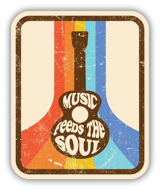 MUSIC FEEDS THE SOUL STICKER