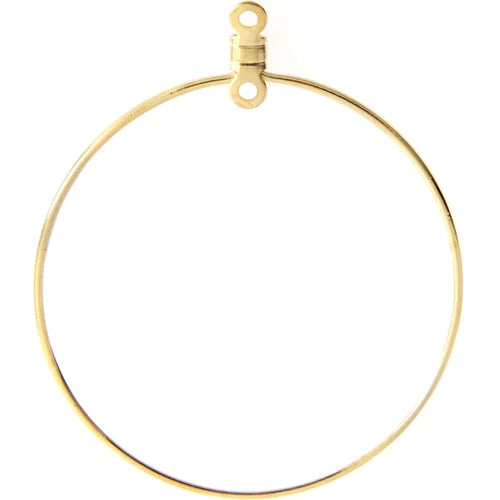 Earhoop Link Round 38mm Nickel Colour