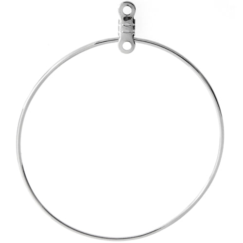 Earhoop Link Round 38mm Nickel Colour