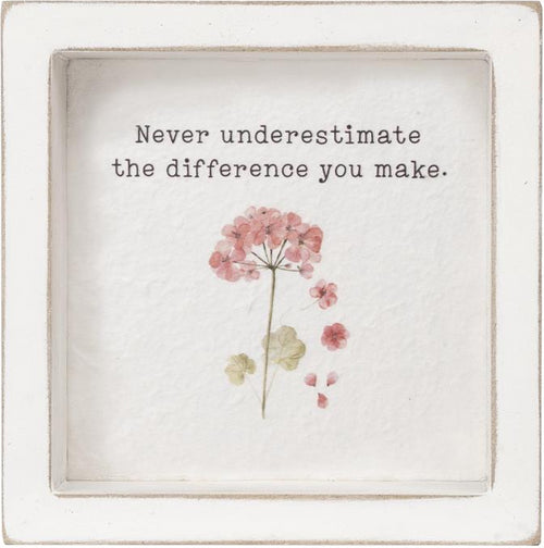 Whimsical Wildflowers Shadow Boxes 4x4"