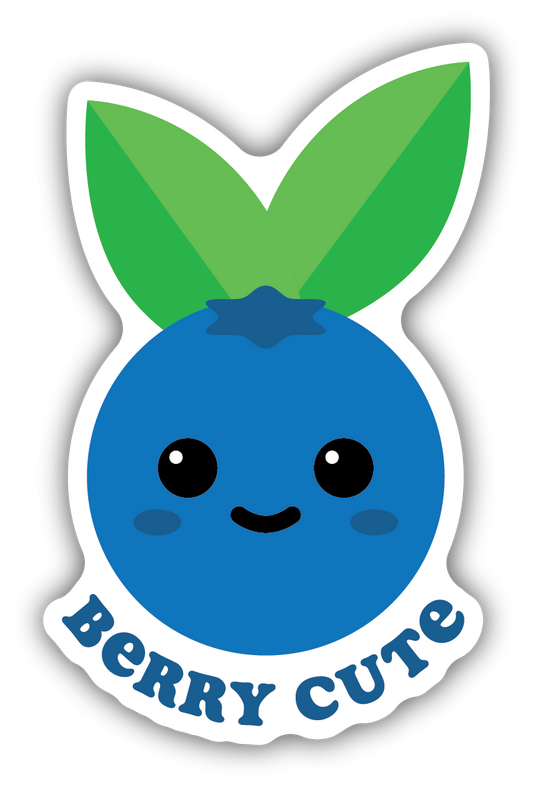 BLUE BERRY CUTE STICKER