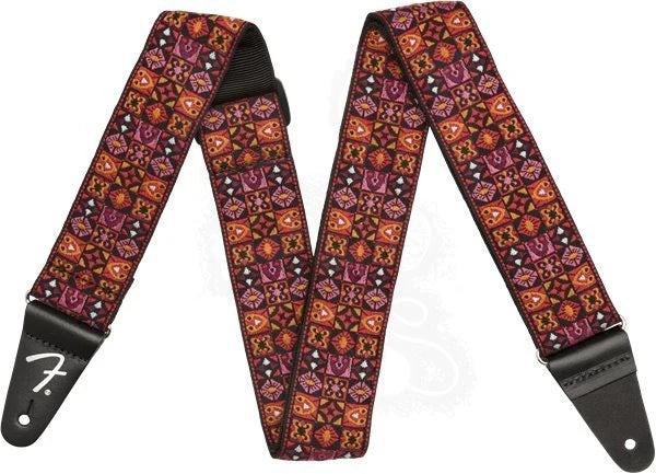 Fender festival guitar strap red 2"