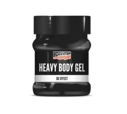 Pentart Heavy Body Gel - 3D Effect  - Black 50ml, 100ml, 230ml