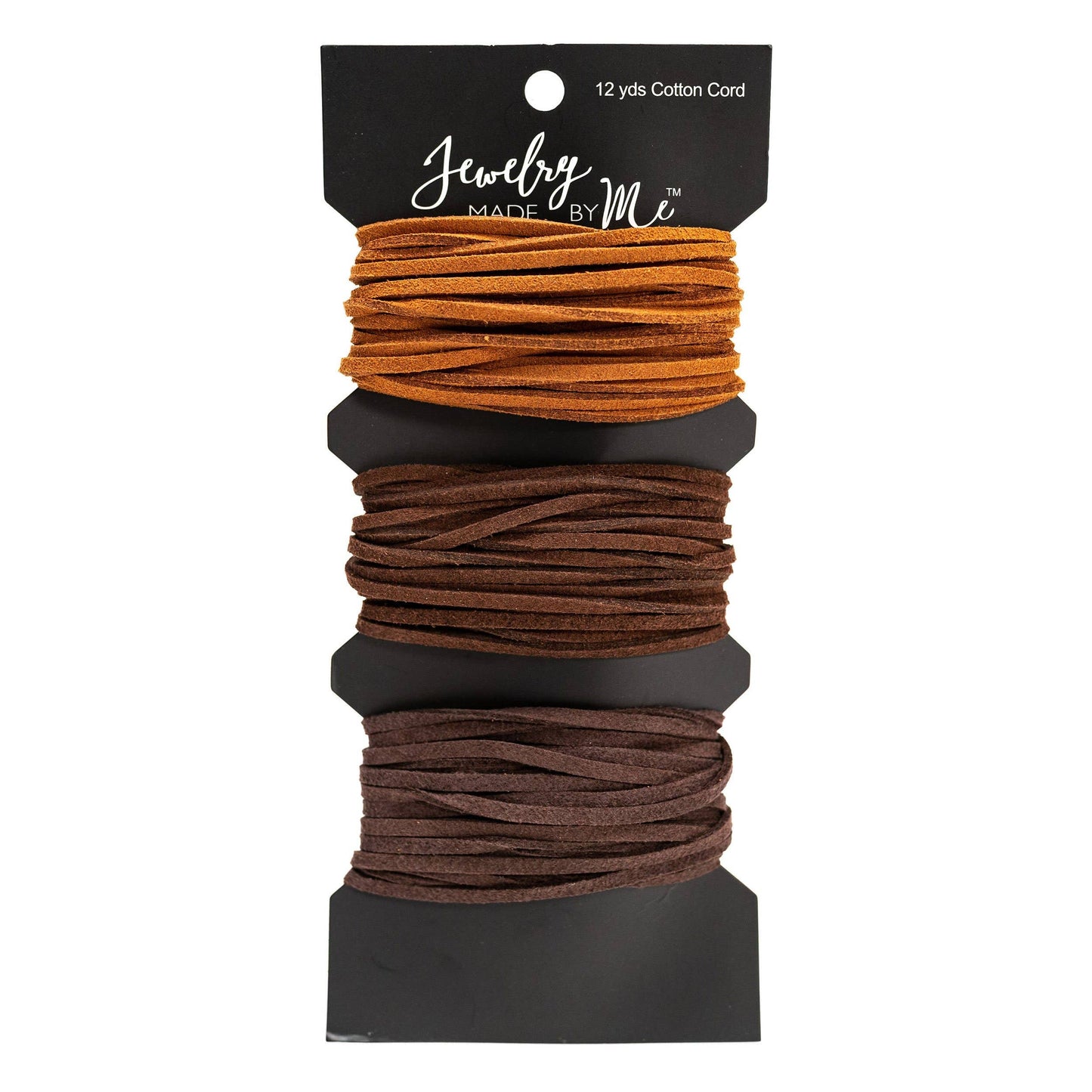 Jewelry Made by Me : Tan, Brown and Dark Brown Sueded Cording, 12yd
