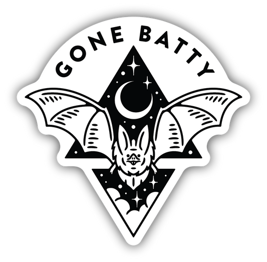 GONE BATTY STICKER