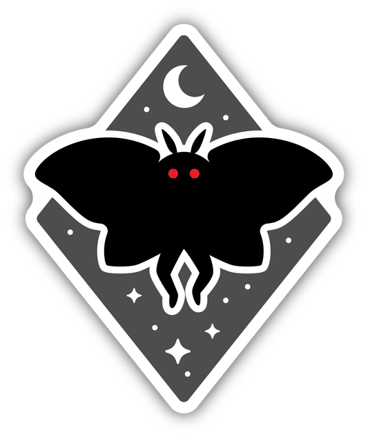 Nightime Mothman Sticker