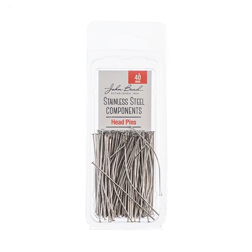 Stainless Steel Head Pins 40mm 100pcs