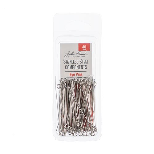 Stainless Steel Eye Pins 40mm 100pcs