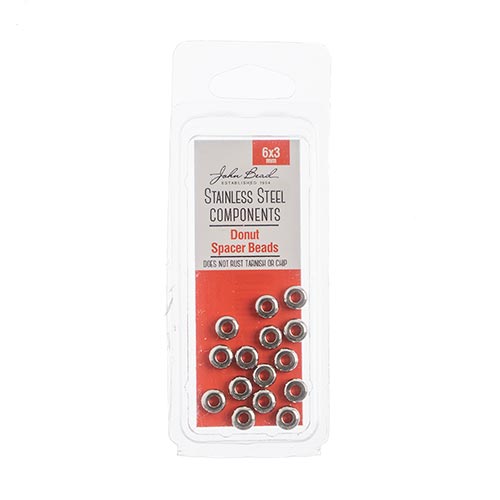 Stainless Steel Spacer Bead Donut - 15pcs