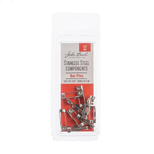 Stainless Steel Barpin 17mm 10pcs