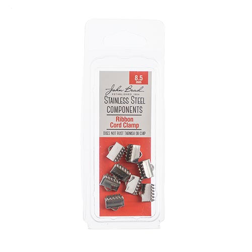 Stainless Steel Ribbon/Cord Clamp 8pcs