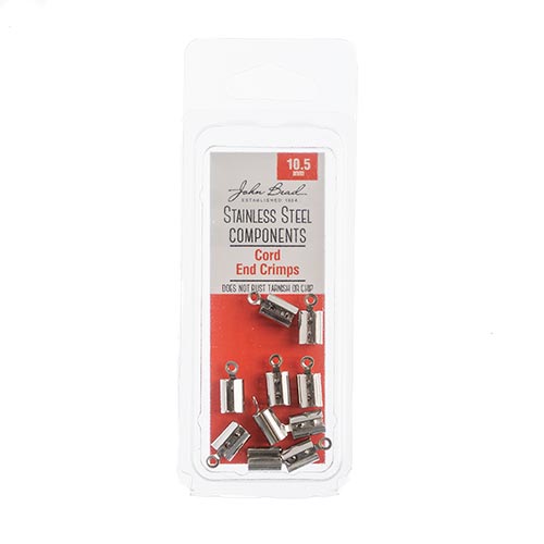 Stainless Steel Cord End Crimp 10.5mm 10pcs