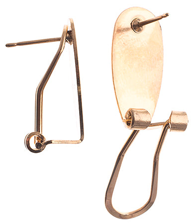 Dazzle-It Fingernail Earring 10x20 mm : 25 Pack